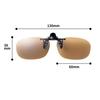 SWANS polarized attaches to LBR polarized light (Swans) Japanese-made sunglasses, clip-on type, flip-up style, eyeglasses, SCP-22_LBR, brown.