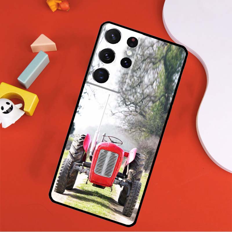 Farm Vehicle Tractor Phone Case For Samsung Galaxy S25 Ultra S24 Ultra S9 S10 S20 S21 S22 S24 Plus S23 FE Cover