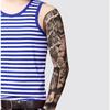 Full Arm Flower Arm Large Pattern Set, Water Transfer Print Black Animal Pattern Lion Owl Simulation Tattoo Sticker