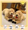Large Yellow Labrador Puppy Plush Toy - Golden Retriever Doll for Children