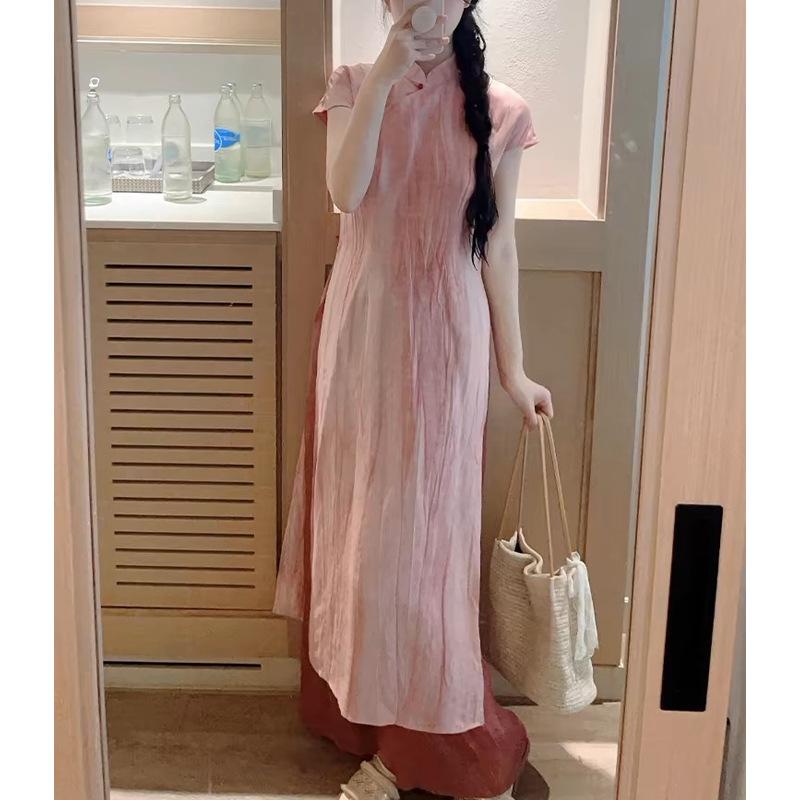 

Женское летнее платье больших размеров на шнуровке с кукольным воротником, уменьшающее возраст, юбка с французским цветочным принтом и высокой талией толщиной мм, с короткими рукавами