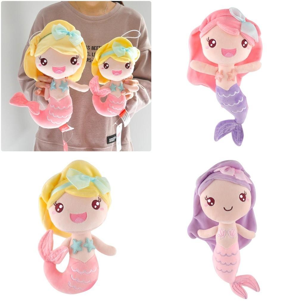 Soft And Cuddly Mermaid Princess Plush Toy With Long Hair For Girls