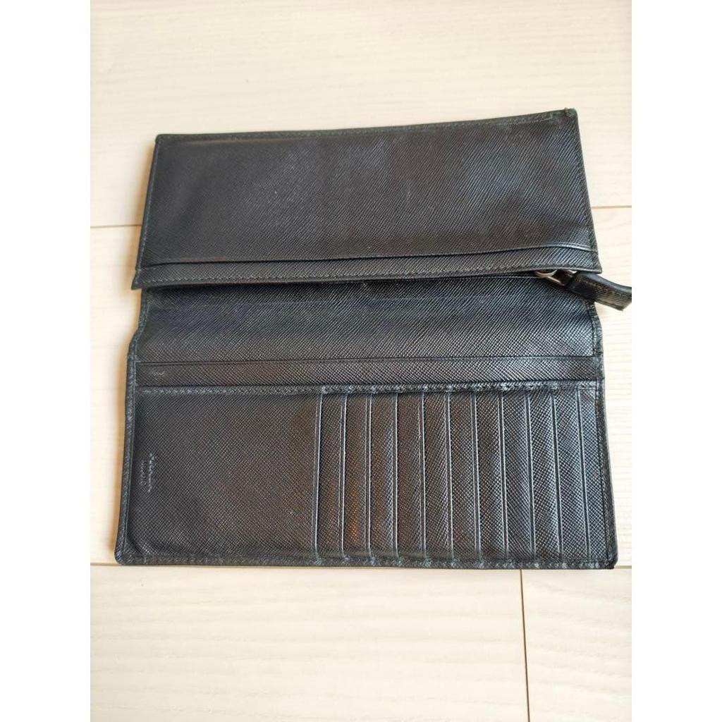 Used PRADA Men's Long Wallet 2MV836