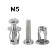 5/10pcs Petal Rivet Lock Nuts with Screw Fixed License Plate for Car Screw Iron Skin Car Metal Screw Jack Nuts Hollow Wall