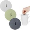 Silicone Lids for Cups, Silicone Cup Covers, Colored Universal Cup Lids, Reble Mug Cover, Food Grade Dust-proof Airtight Seal Lids for Mugs Tea Cups