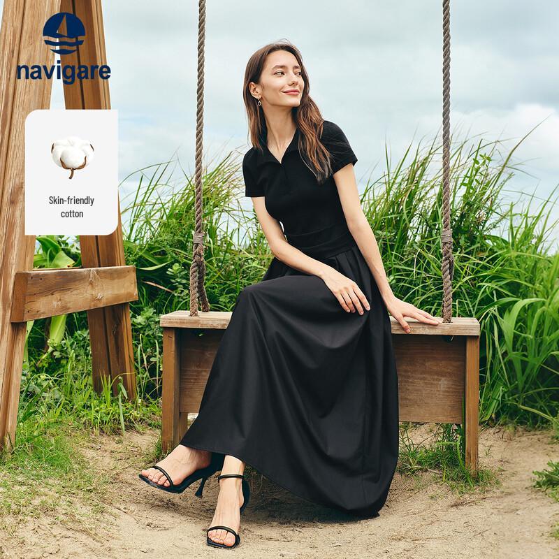 Navigare Polo Collar Short Sleeve Dress XL