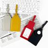 PU Baggage Backpack Tags Suitcase Luggage Tags Travel Suitcase Label with Strap