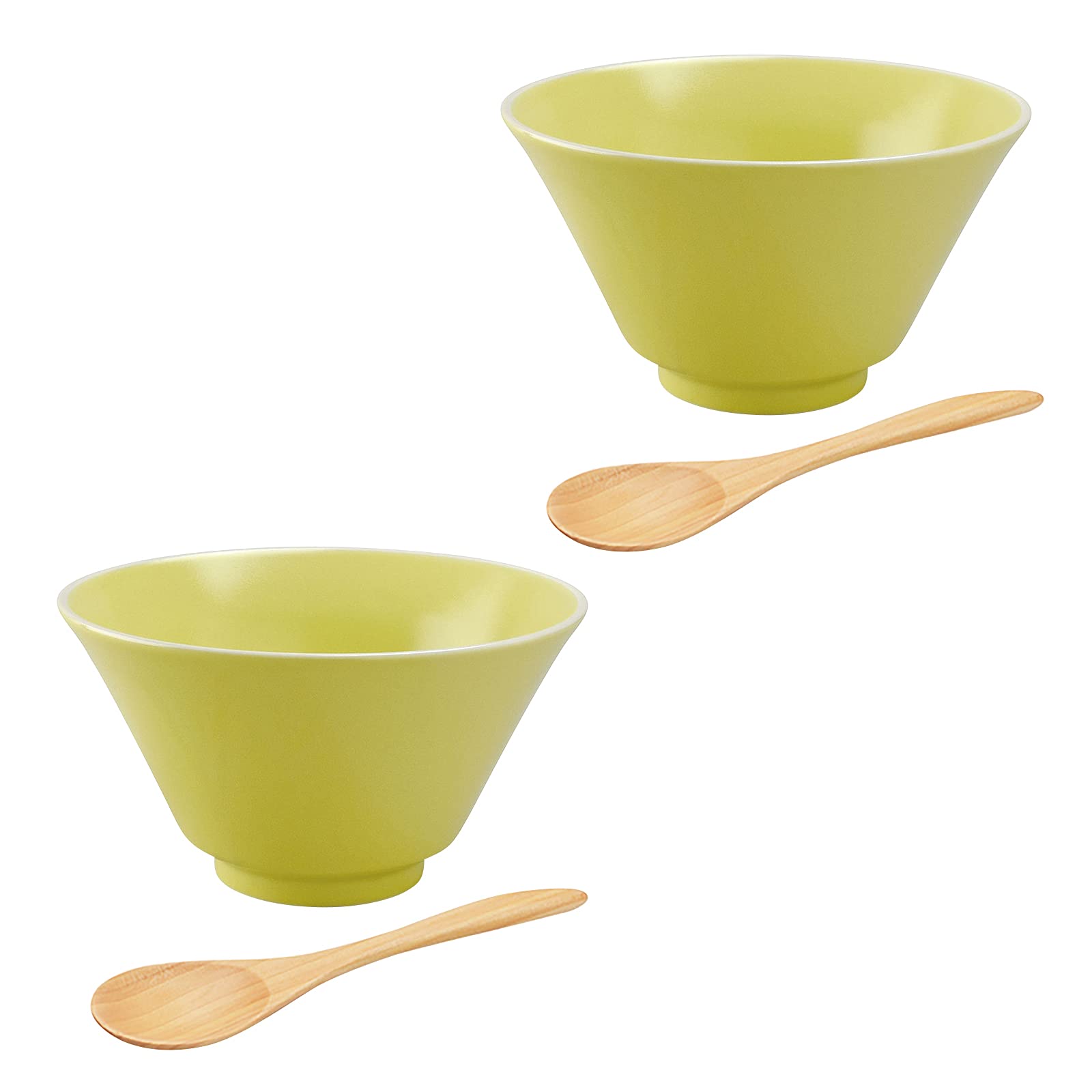 Aito Seisakusho Ceramic Mino Ware Rice Bowl Spoon Suitable for Single or Dishwasher and Microwave Made in Product Number  Ciel   Pair, Couples,