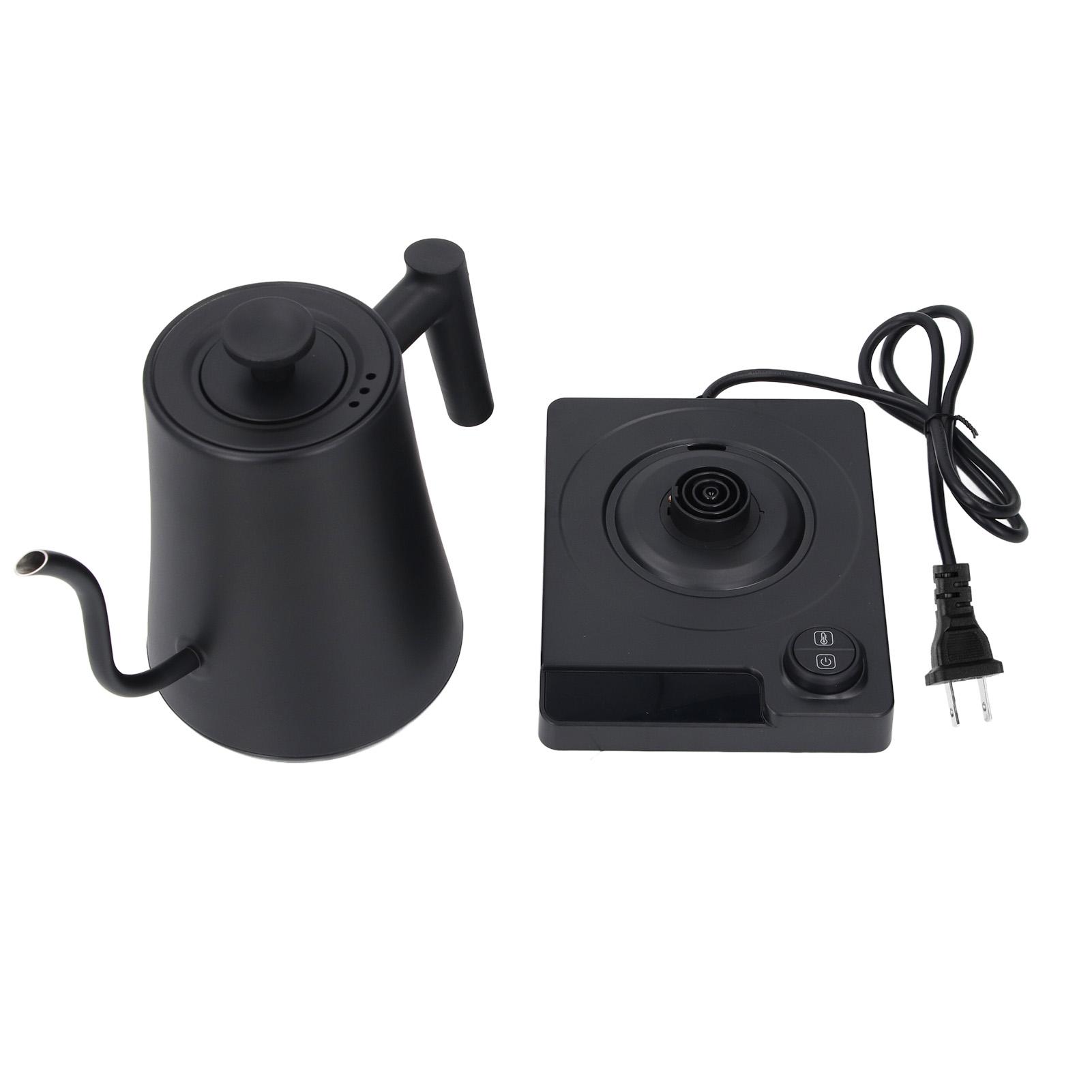 

Электрический чайник с гусиным носом из нержавеющей стали 1200 Вт Быстрый нагрев Точный контроль температуры ЖК-дисплей US Plug 110V