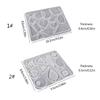 Handmade Jewelry Silicone Pendant Mold with Hole Earring Charm Epoxy Mold