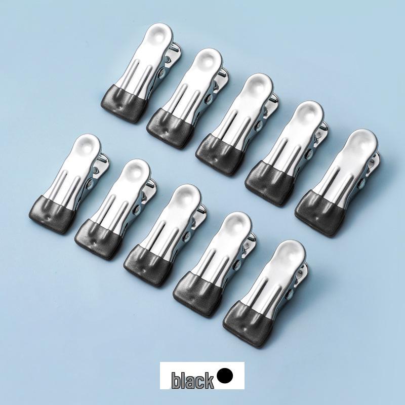 Plastic-Coated Stainless Steel Clips: Non-Slip, Multi-Use for Clothes, Quilts, Food Bags, Mosquito Nets, Windproof.