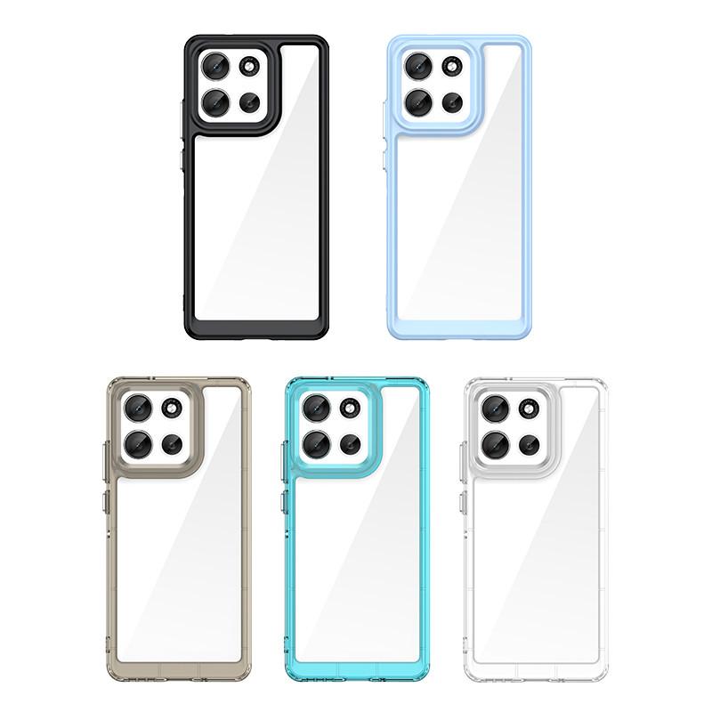 For Motorola Moto G86 Case Moto G86 Power Cover TPU Border Acrylic Backplane Bumper Protective Phone Cases On Moto G86 Funda