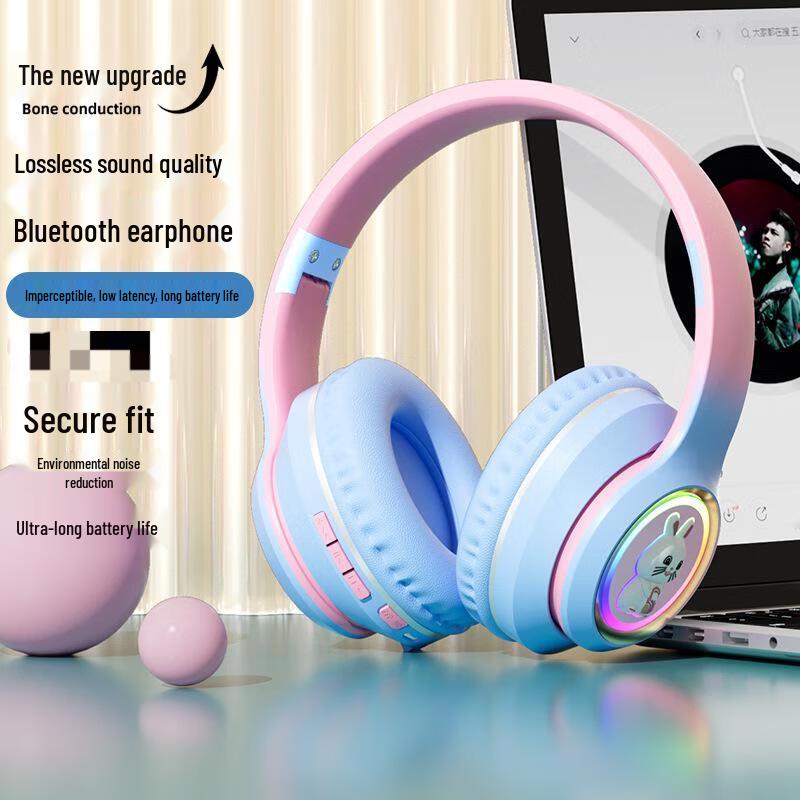 OIMG Space Capsule Luminous Bluetooth Gaming Headphones