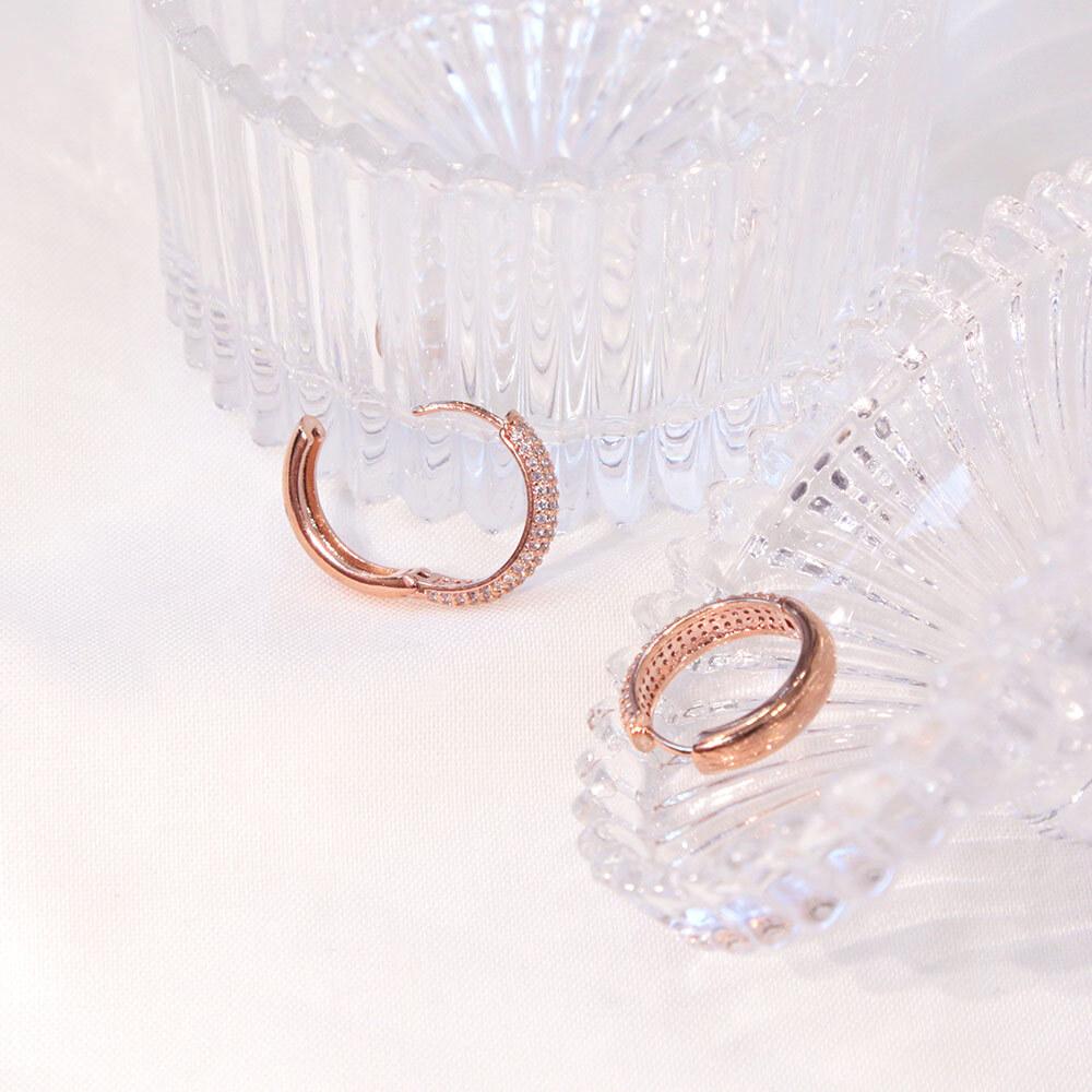 Dieuamour 14K Gold Pin Ane One-Touch Earrings