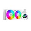 240-mm-wassergekühlter Multiplattform-Computerkühler mit einstellbarem ARGB-Lüfter