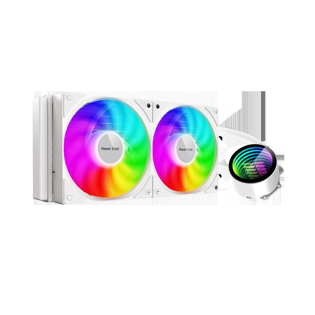 240mm Water-Cooled Multi-Platform Computer Radiator with Adjustable ARGB Fan