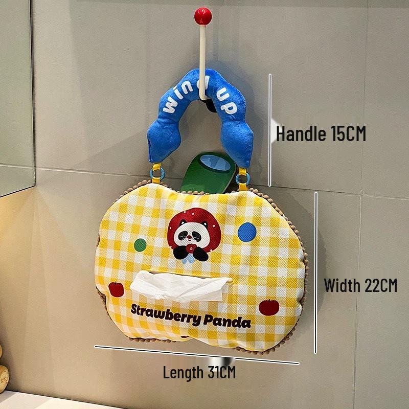 

Adorable Cotton Washcloth & Tissue Storage Hanging Bag for Bathroom No Specific Size
