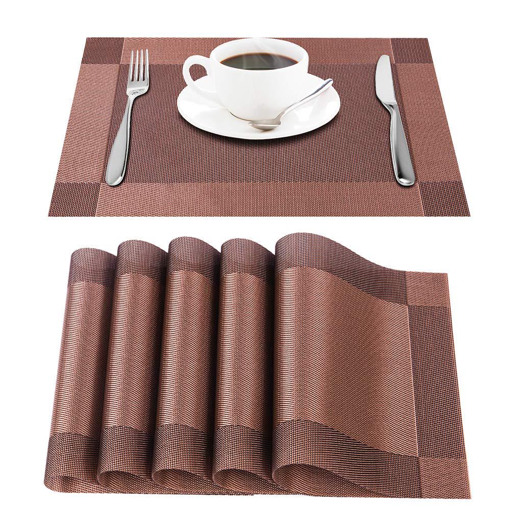 PVC Placemat Dining Table Runner Place Mats Kitchen Home Decor Washable Non Slip
