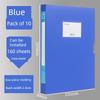 A4 File Box File Box Office Supplies 2/3.5/5.5/7.5cm Plastic Information Box File Bag Info Booklet 3-Inch 55mm Storage File Folder Foldable File Box