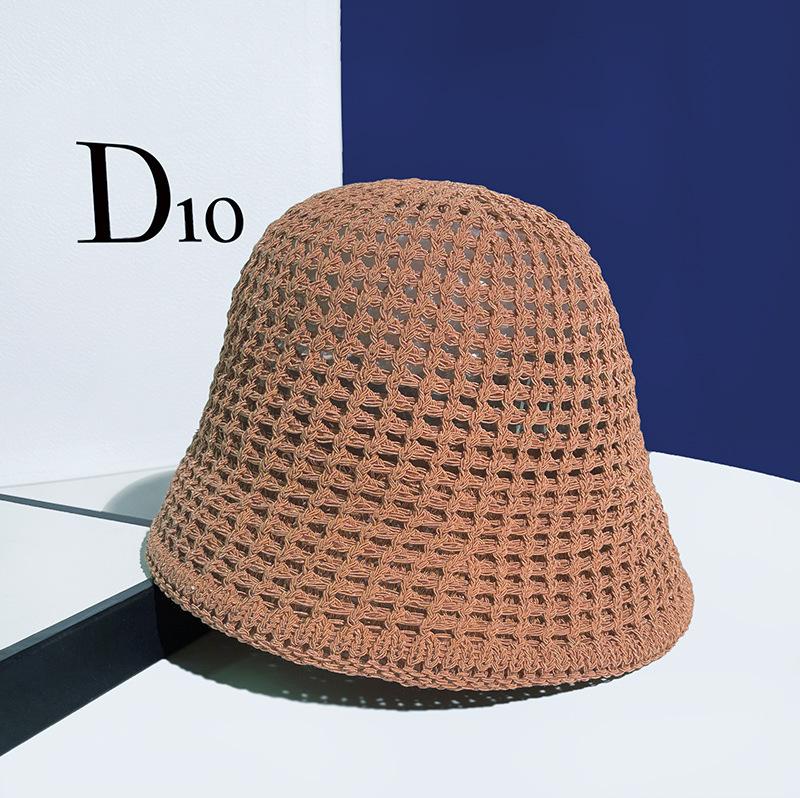 

Весенне-осенняя модная шляпа женская универсальная шляпа-ведро с полыми полями, дышащая, солнцезащитный козырек, тонкое лицо, маленькая шляпа-ведро One Size