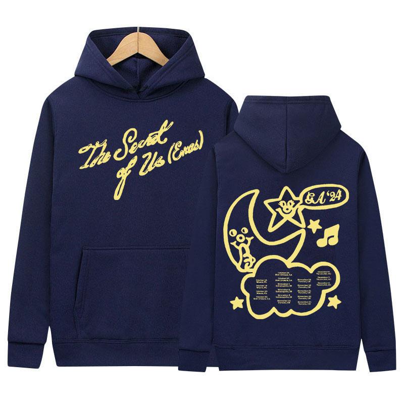 Retro Singer Gracie Abrams Graphic Hoodie The Secret of Us Tour New Album Hoodie Men Women Aesthetic Pullover Hoodies Streetwear