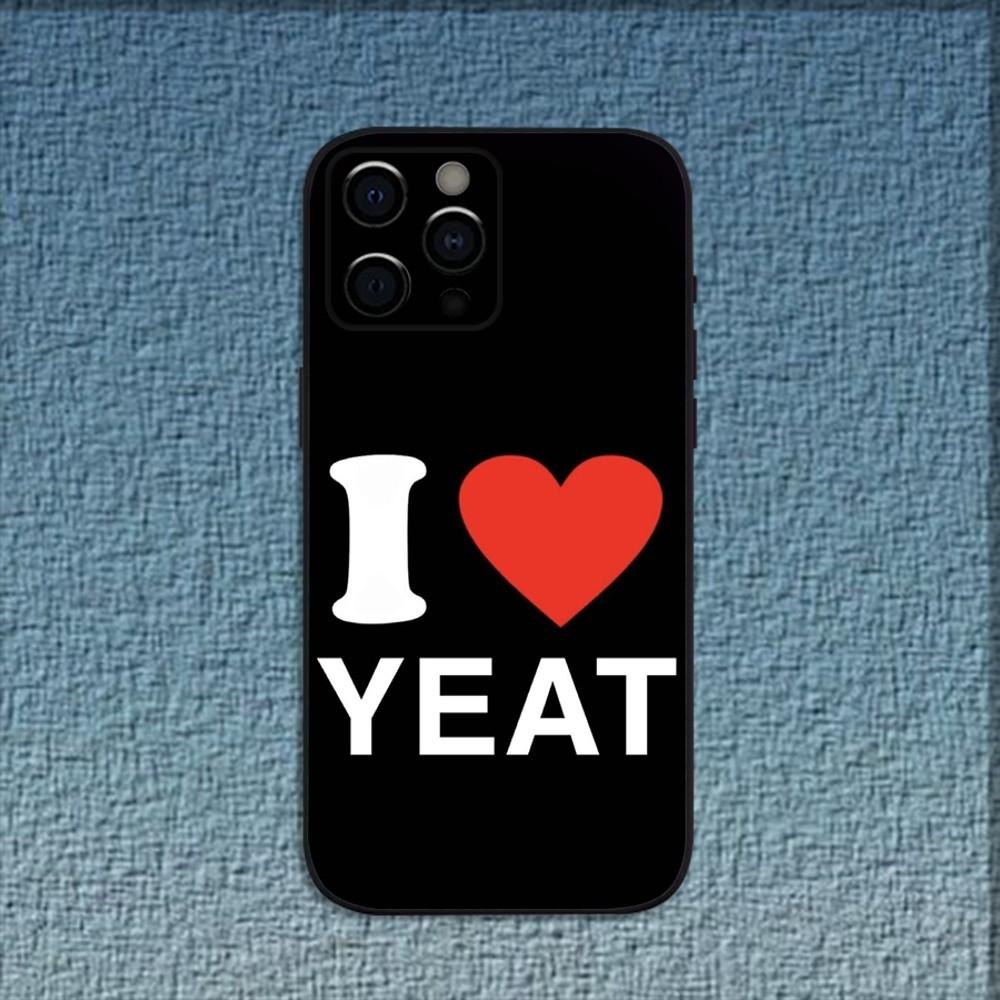 Y-Yeat Rapper AfterLyfe Telefoonhoesje Voor iPhone 16,15,14,13,12,11,Pro,X,XS,Max,XR,Plus,Mini Zwart Zacht Hoesje