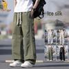 Paul Camel Men's Summer Loose Fit Straight-Leg Casual Pants