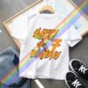 Dragon Ball Boys Short Sleeve Tshirt Child Cartoon Birthday Number Print TShirt Summer Casual Tops Anime Kids Clothing Gifts