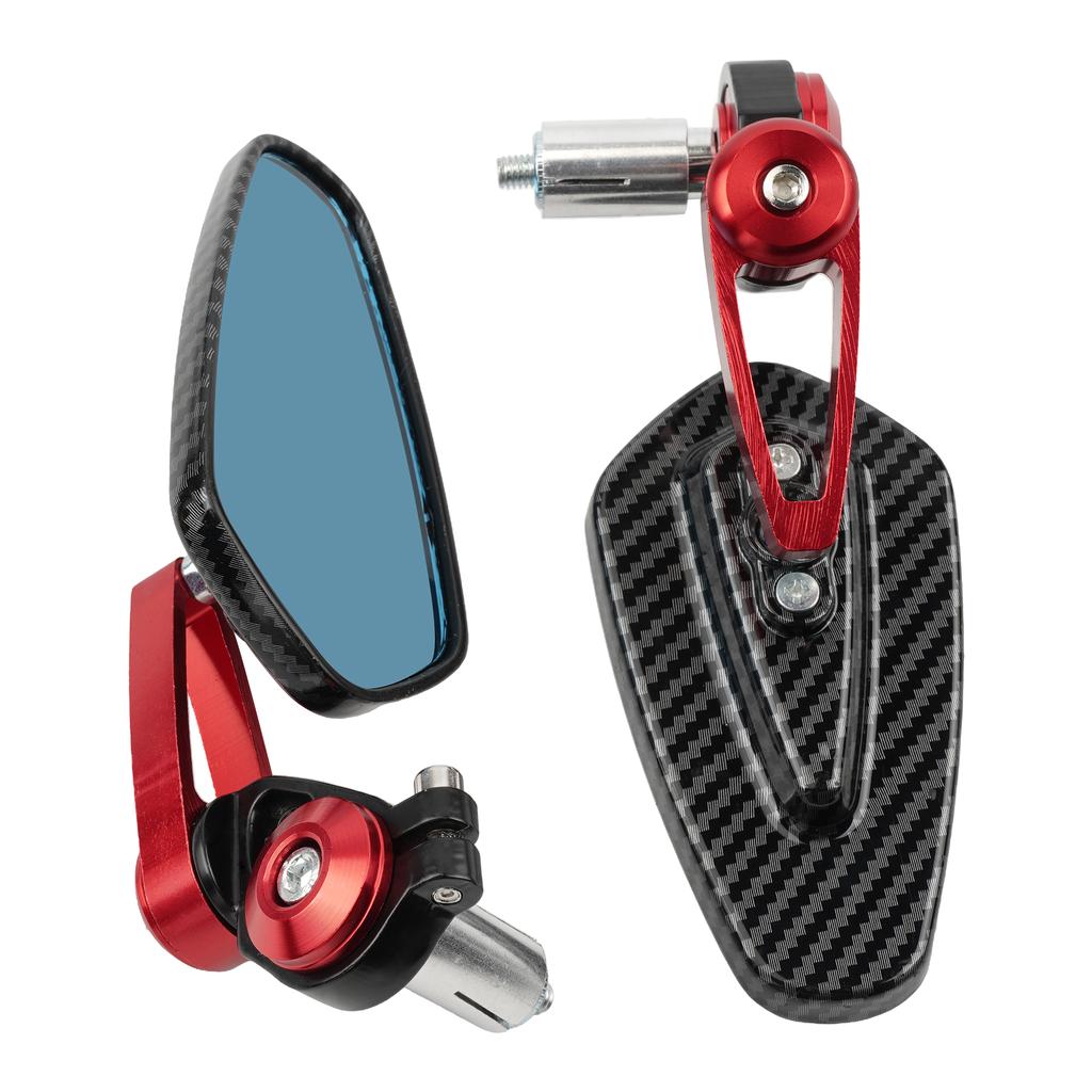 7/8" 22mm CNC Motorcycle Rearview Mirrors Universal Clear Glass Scooter Bar End Handlebar Mirror Rear View Mirror Accessories