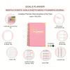 Elegant Daily Schedule Notebook With Firm Cover And Metal Corners Perfect For Work Or School