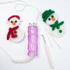 Professional Knit Spool Looms with Wool Set Cord Rope Knitting Weaving Tool with Colorful Wool 6-color/8-color Durable