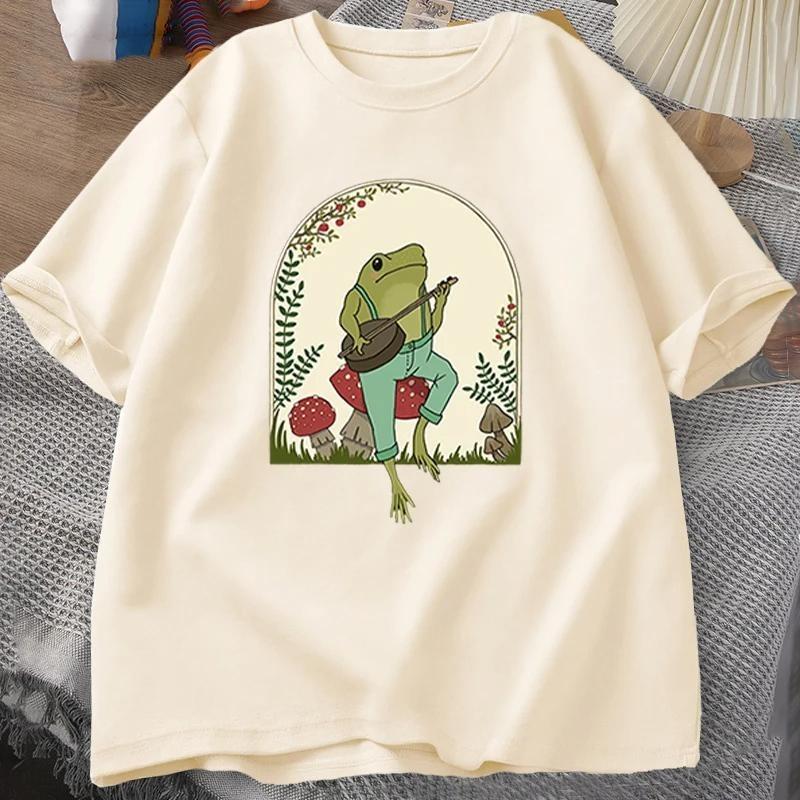 Kids Adult 3D Frog Art Printed T-shirt Summer Women's and Men's Casual Outdoor Girl and Boy Short Sleeve Tees Top Pullover