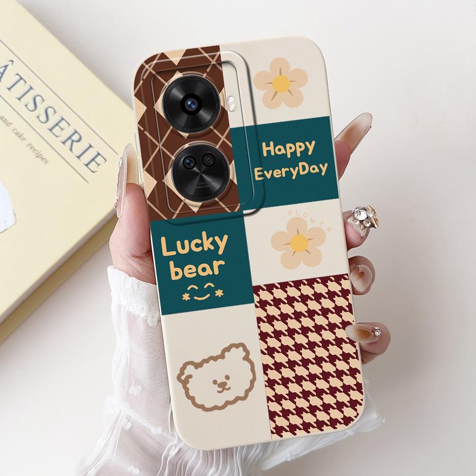 Nova 12 SE Hülle Für Huawei Nova 12 SE Cover 2024 Mode Bemalt Flüssigsilikon Anti-Fall Schutz Stoßfänger Für Nova 12SE Funda