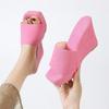 Women Platform Slippers Beach Wedges High Heels Sandals Summer 2026 New Women Slippers Thick Sexy Slides Women