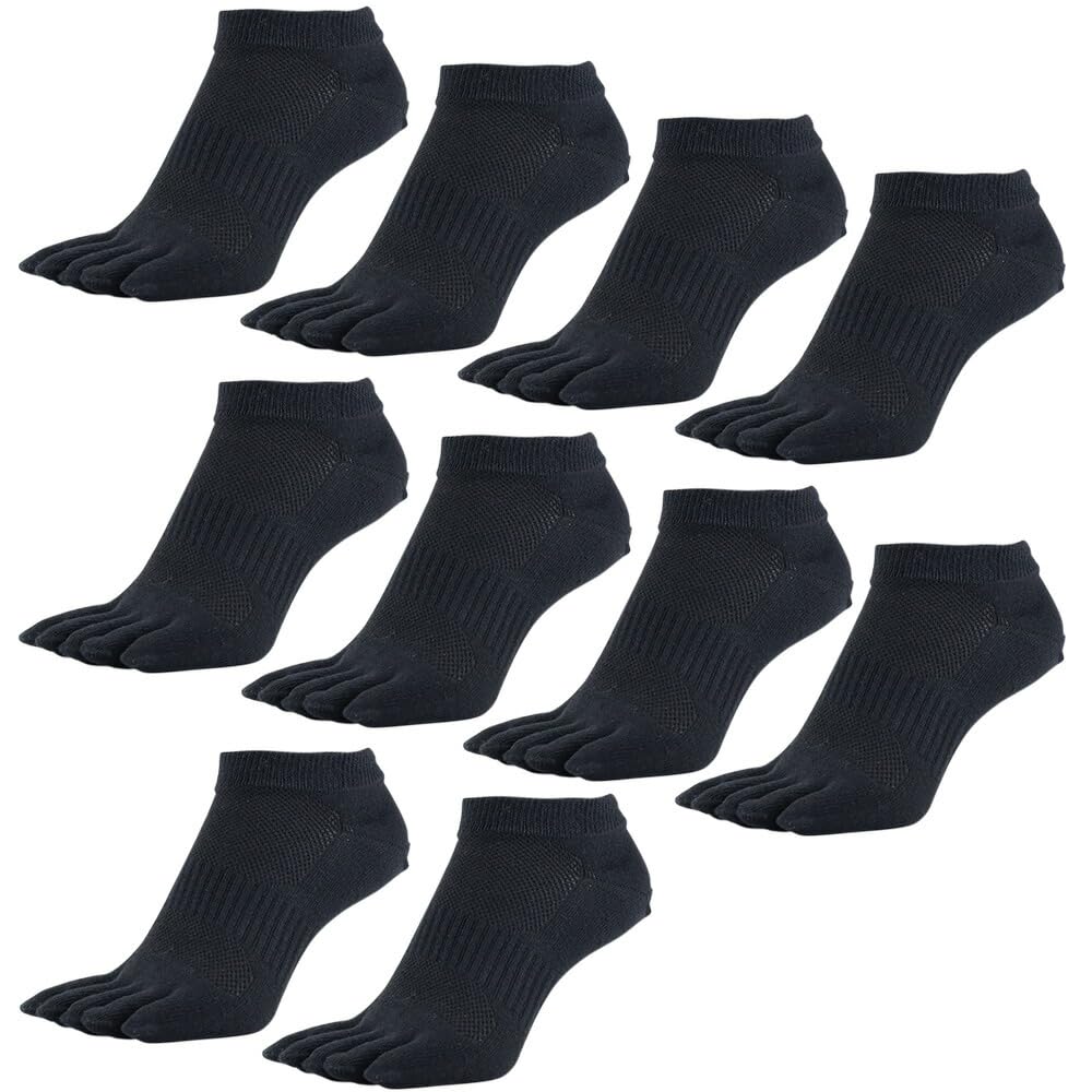 

thick pile made with Asahi Kasei deodorizing ankle for men and 10 pairs [Asuka] 5-toe socks, sole, ROICA, length, women, 23-25cm,