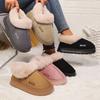 Cotton Slippers Autumn and Winter Home Slippers Outdoor Non-slip Cotton Slippers Warm Plush Indoor Home Thick Bottom
