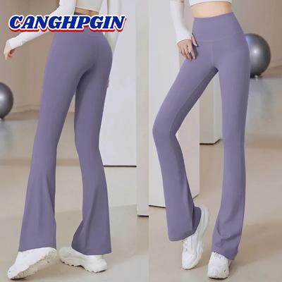 Flare Yoga Pants Women High Waist Yoga Sports Slimming Leggings Fitness Women Pants Pilates Wide Leg Pants Workout Yoga Tights