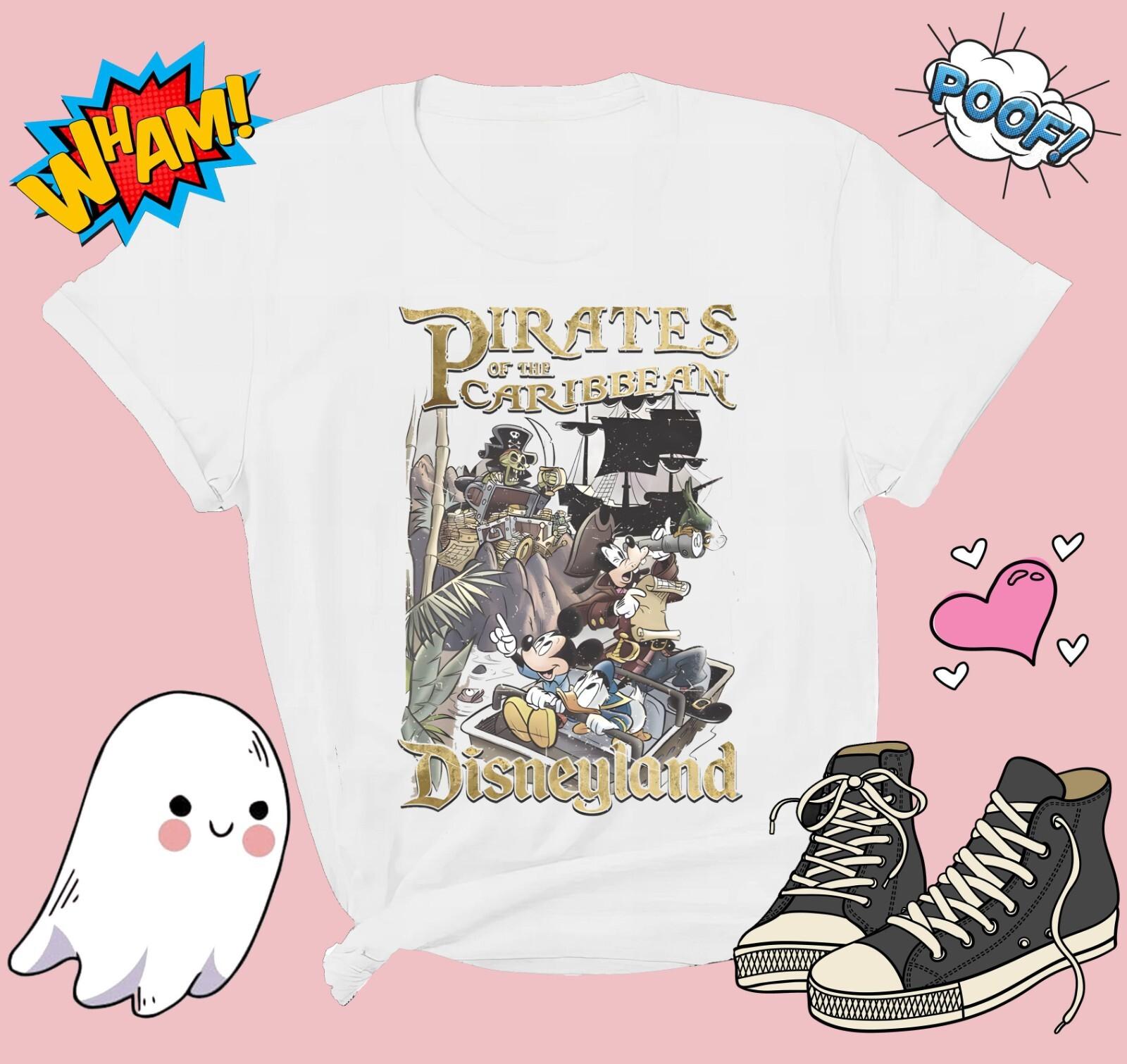 Retro Pirates of the Caribbean T-Shirt Mens Womens Tees Top T Shirt Mens Womens Tees Top Men Women Unisex Tshirt G748 4XL