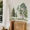 Watercolor Pine Cedar Pine Bedroom Living Room Background Landscaping Decorative Wall Stickers