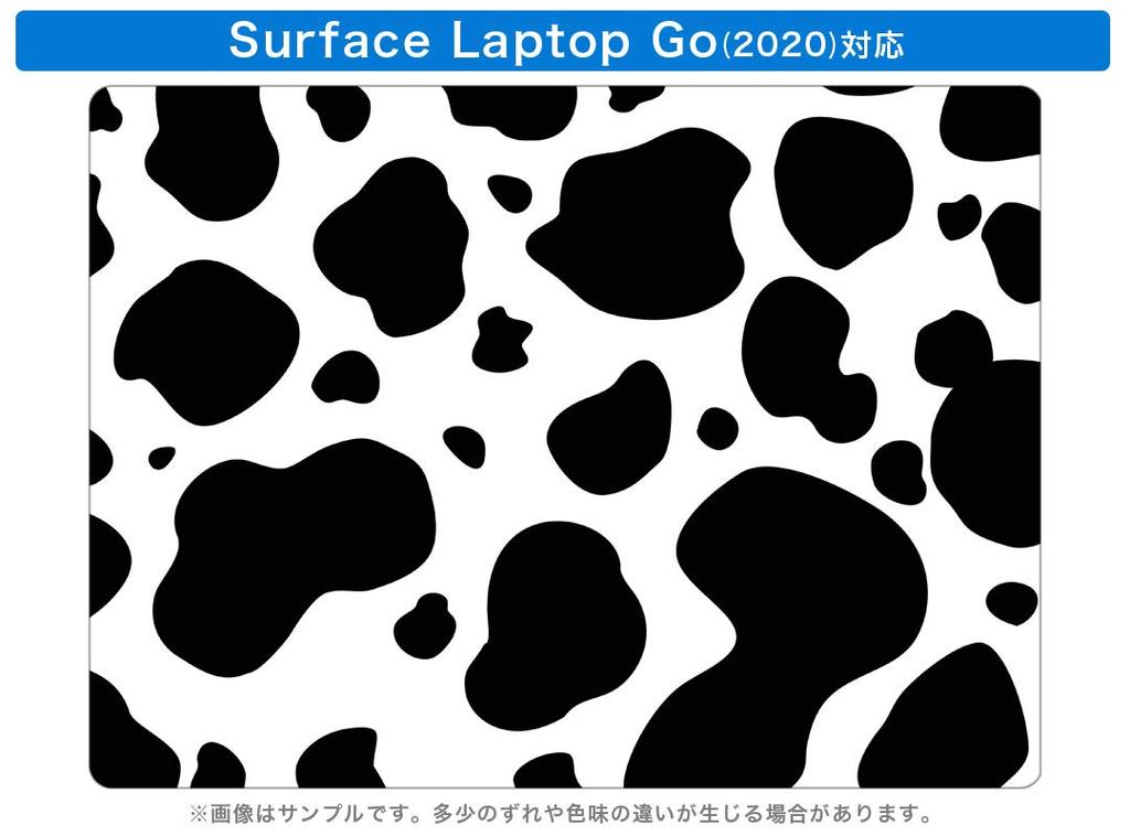 Capa protetora exclusiva para laptop Surface Go, película protetora para laptop Surface Go, acessórios de proteção, borda quadriculada, padrão de vaca, preto e branco