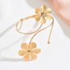 Adjustable Open Arm Bangle Floral Armband Vintage Flower Bracelet  Party