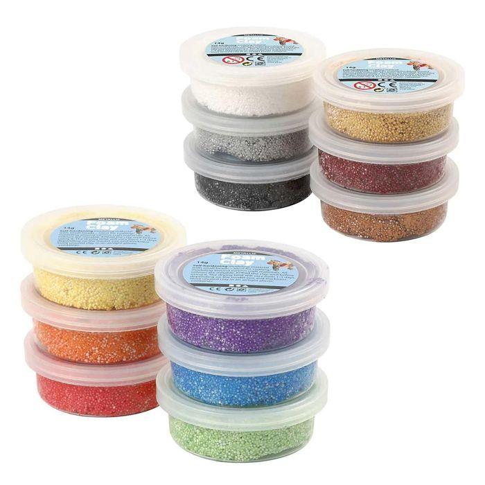 12 pâtes à modeler Foam Clay 14 g