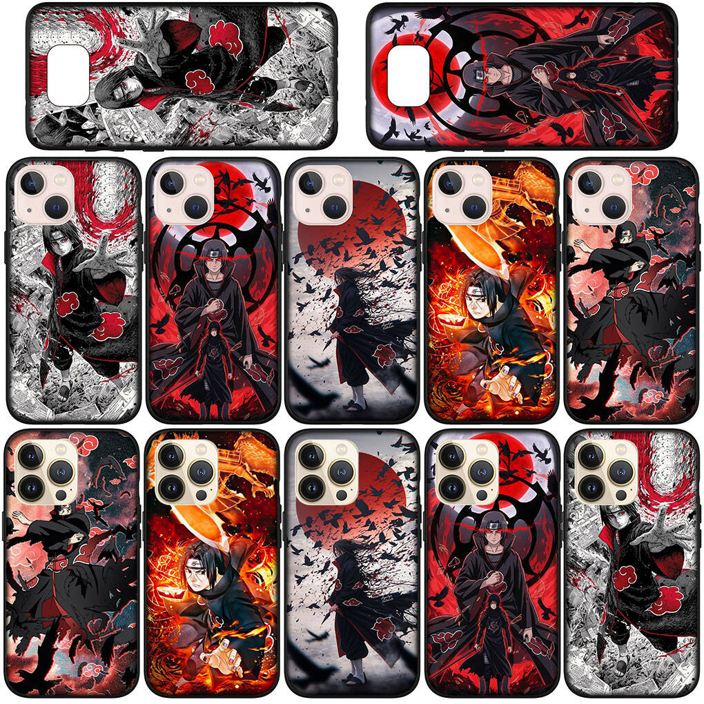 Custodia per Telefono per Samsung Galaxy S25 S23 S24 Ultra FE Plus A05 A06 A15 A16 A36 A37 A35 A54 A55 A56 A57 A25 A26 A53 A17 Funda Uchiha Itachi Narutos Cover