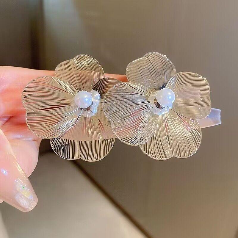 Large Flower Zircon Earrings for Women Luxury Design Study Earrings for Women Korean Fashion Zircon Accessories Christmas Gift