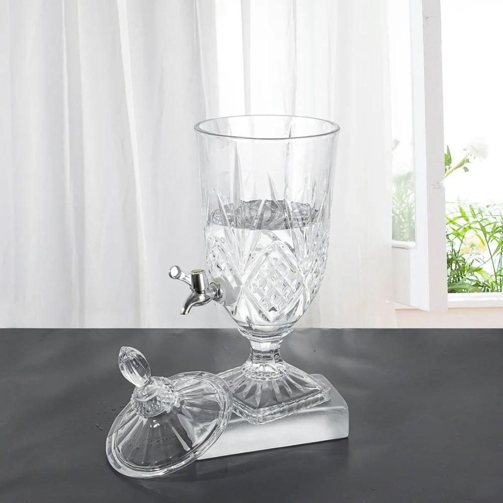 Carafe d'eau grande capacité Verre transparent Pichet pour thé glacé Pichet à jus robuste Thé à bulles chaud