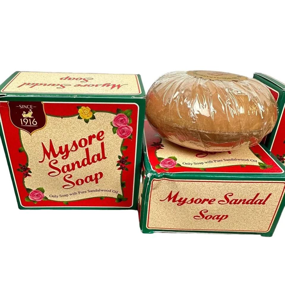 Mysore Sandal Soap 600 gm Herbal Natural Sandalwood oil Since 1961 150g X 4 Pack JL186737456791