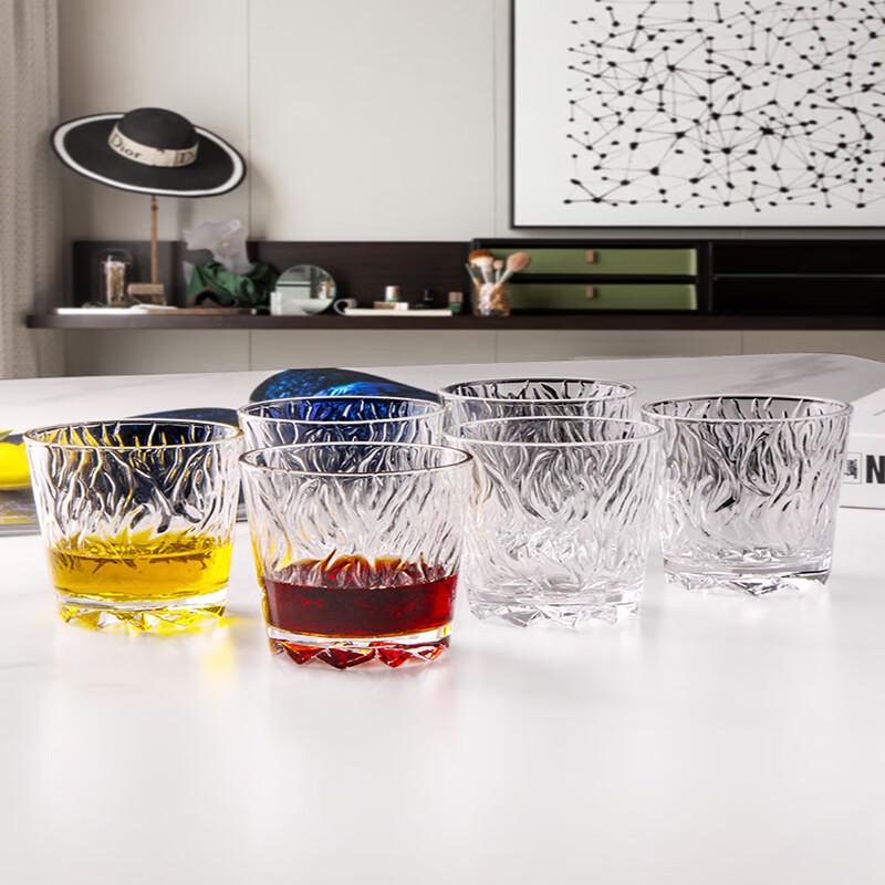 Graverat Kristall Whiskeyglas Set (6-pack)