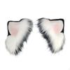 Eared Headband Faux Hair with Animal Ears Soft and Fuzzy Hairband for