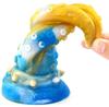Tentamix Dildo 15 X 5.5cm Gold-Blue - F*CK MY COLOR - Unusual Dildos