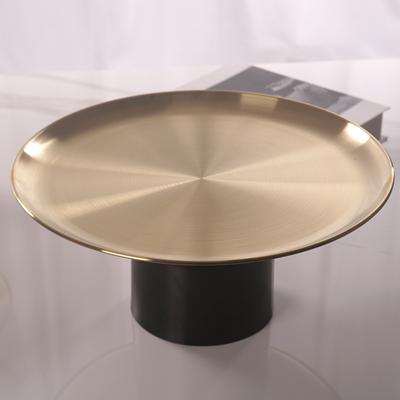 Modern Simple High-legged Metal Fruit Plate Ornaments Home Coffee Table Fruit Snack Storage Tray Creative Decoration Tray